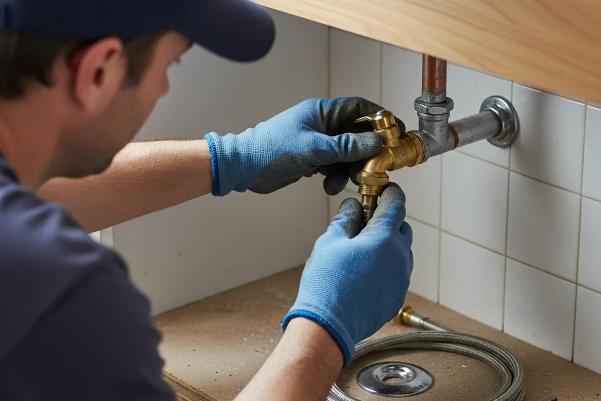Shutoff valve and fitting work during Faucet and Fixture Repair in Lancaster